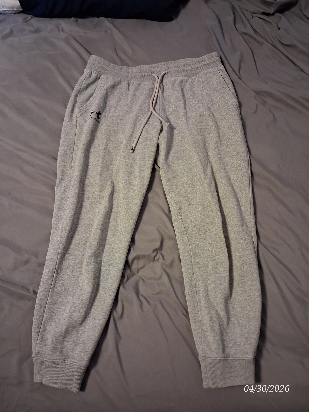 Under Armour Gray Youth Sweatpants Joggers